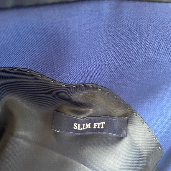Jos. A. Bank Slim Wool Blue Suit - Picture 8 of 16